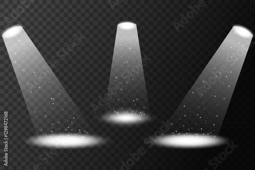 Spotlight, glow, backlight, sparkling, glitter, light