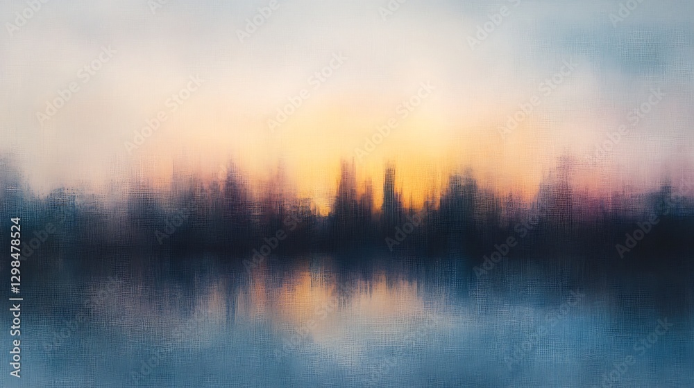 Fototapeta premium soft futuristic mist blending with abstract transparency