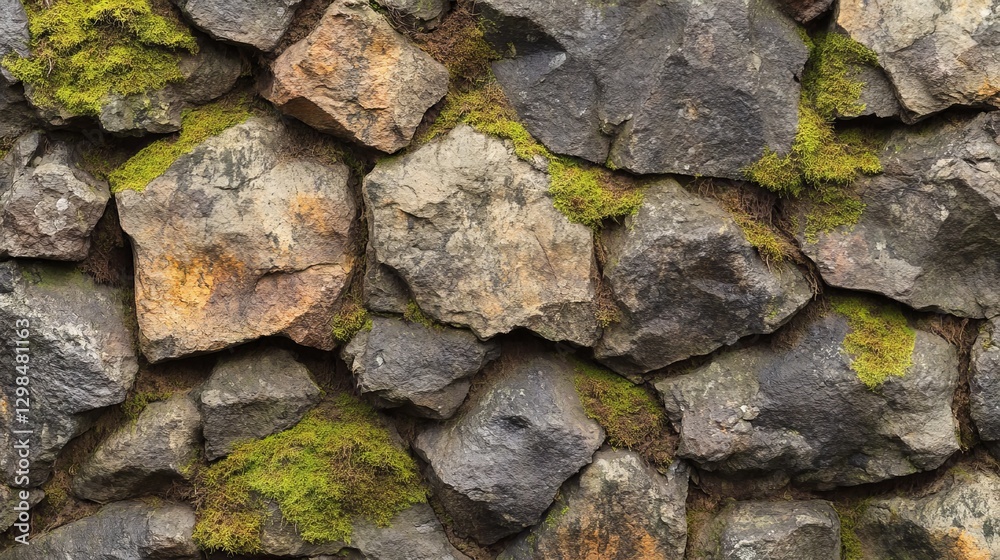 Stone Texture Mossy Scene with Stone with Mossy with Hues Stone Texture Mossy Scene with Stone with Mossy with Hues