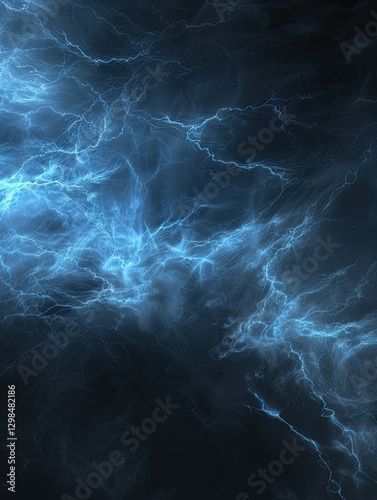Electric Blue, Mesmerizing Plasma Discharges over a Deep Dark expanse