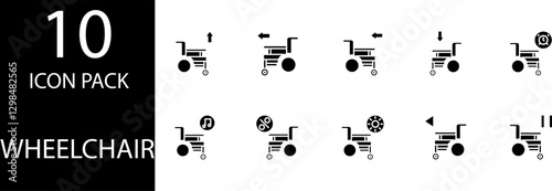 wheelchair Editable  Icon Set

