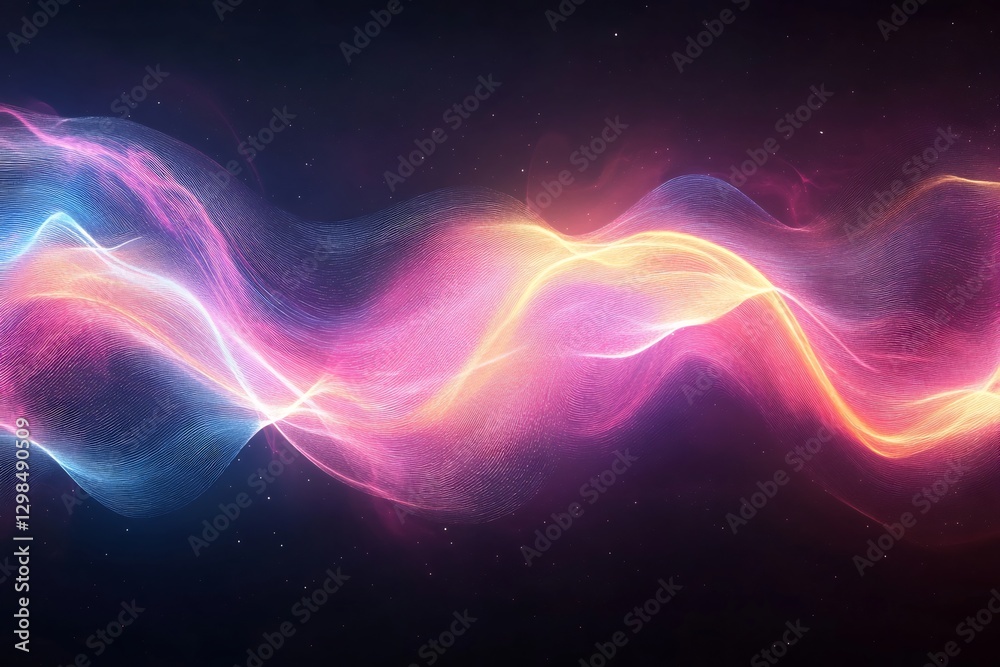 soft neon waves futuristic abstract background soft neon waves futuristic abstract background
