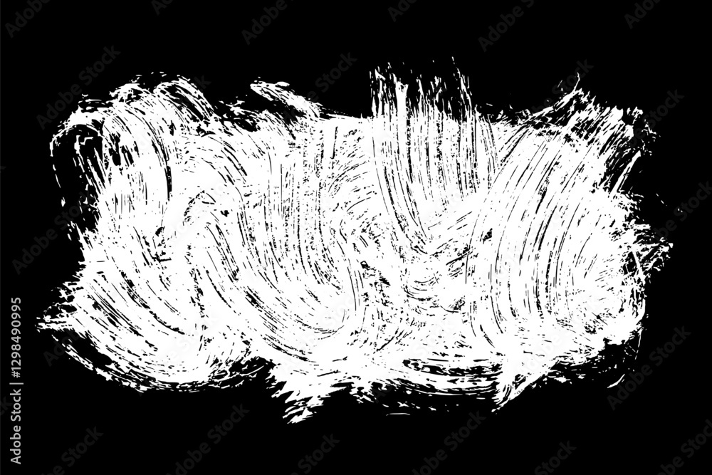 Grunge frame border. Vector paint texture.