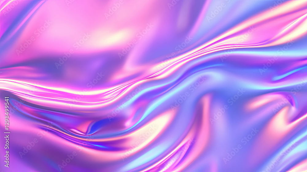 Iridescent satin sheet texture with soft wrinkles for elegant design Iridescent satin sheet texture with soft wrinkles for elegant design
