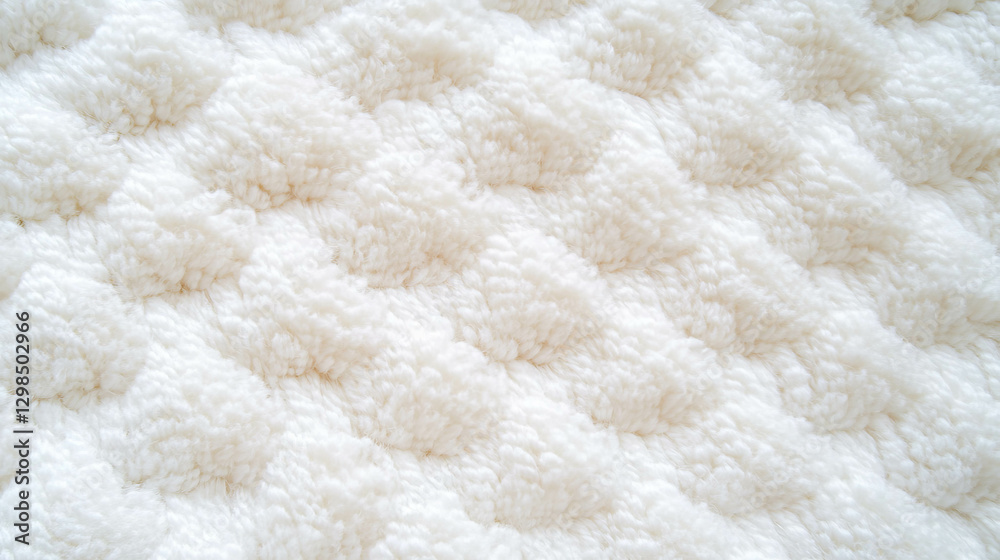 Obraz premium Soft chenille fabric texture with plush surface for decorative design