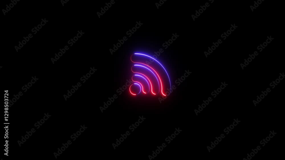 wifi icon, network connection animation. Wireless internet, wifi signal, hotspot, search connection, find new device concept animation. wifi icon, network connection animation. Wireless internet, wifi signal, hotspot, search connection, find new device concept animation.