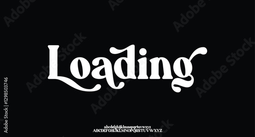 Elegant Font. Exclusive Font. Uppercase and Number. Lettering Fashion Designs. Typography serif fonts for design vector illustration
