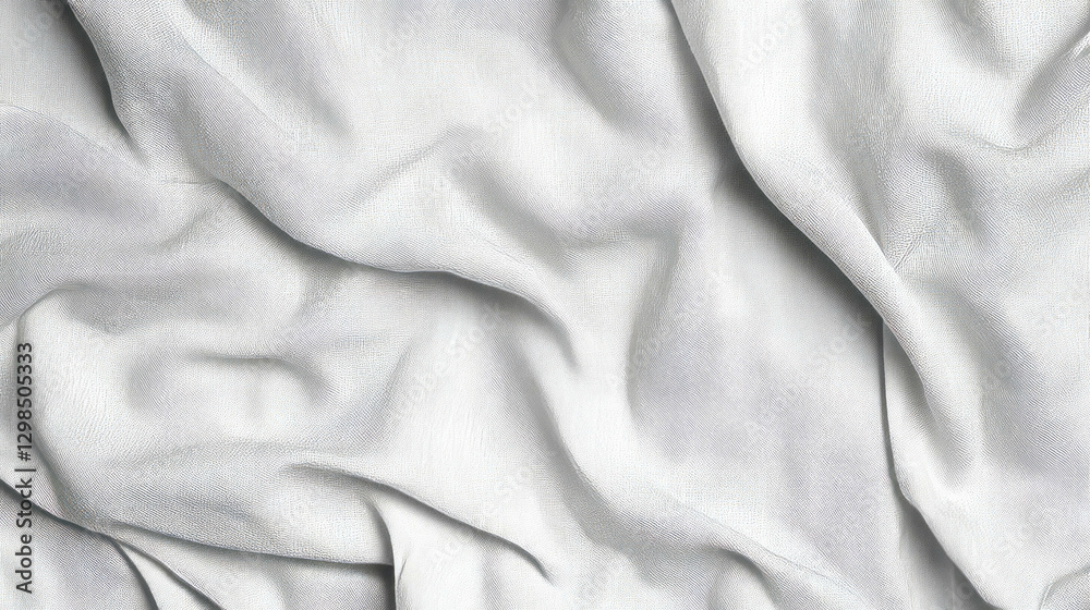Fototapeta premium Minimalist soft linen texture with subtle wrinkles for design backgrounds