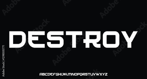 Creative modern technology alphabet fonts. Abstract typography urban sport, techno , fashion, digital, future creative logo font. vector illustration
