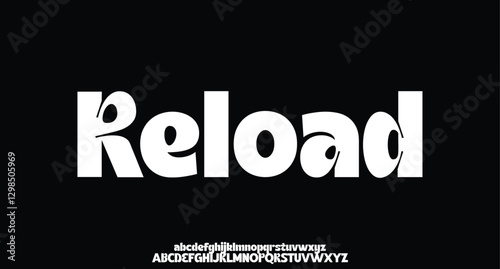 Sans serif font with vintage style typography. Alphabet vector font with Uppercase, lowercase, and number. Regular Bold font with uppercase dan lowercase variation.
