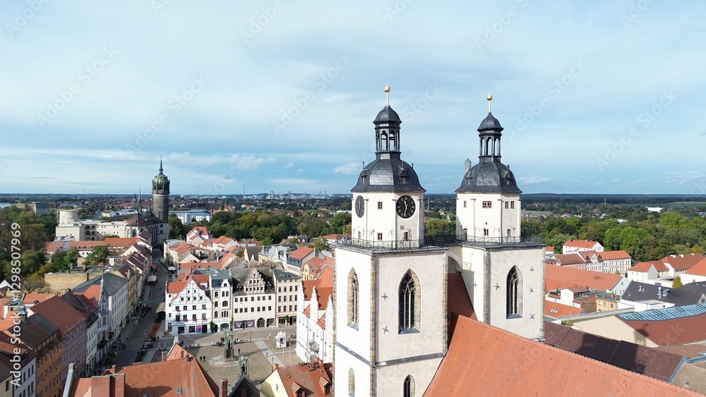 Obraz premium Die Stadtkirche in Wittenberg