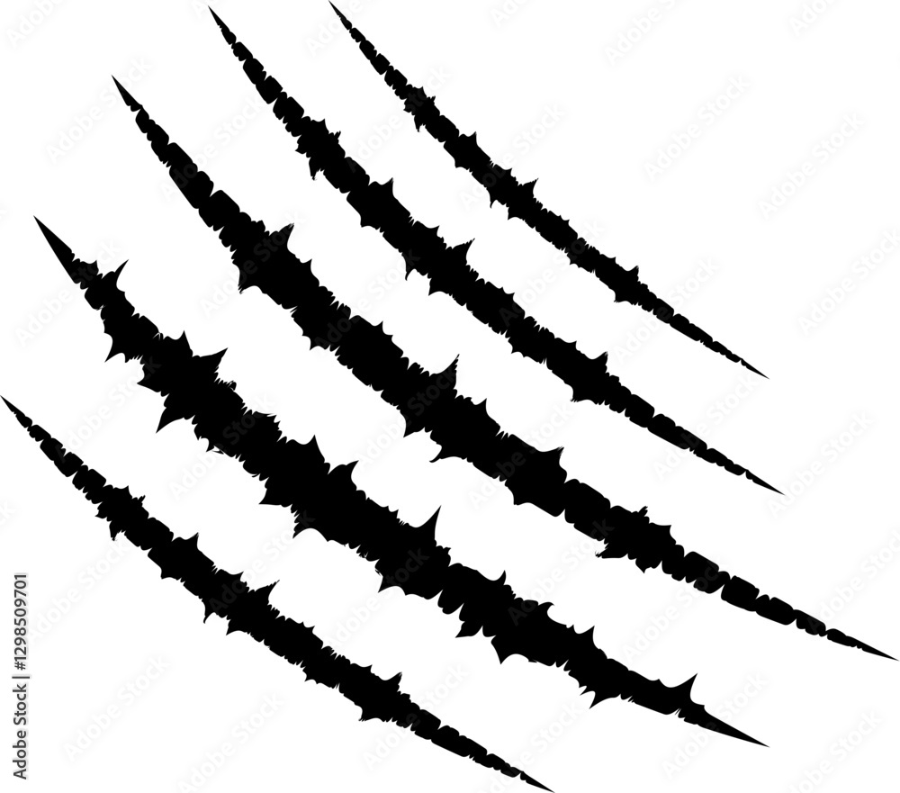 Animal Claw Scratch Mark Illustration Vector