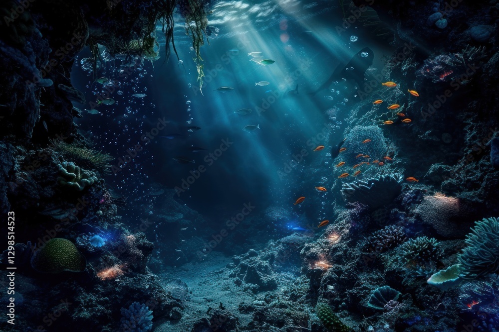 Obraz premium The deepest zone of the ocean underwater outdoors nature.