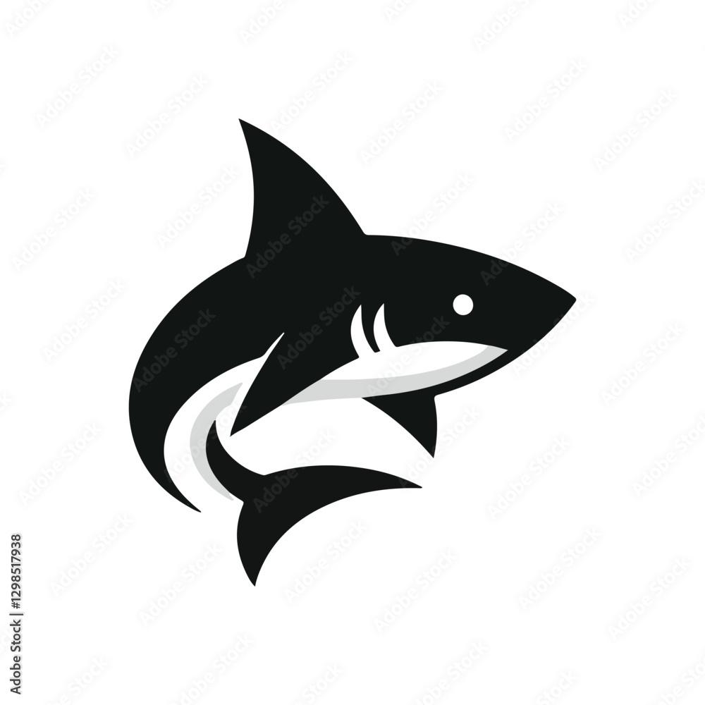 Fototapeta premium simple wolf logo vector illustration