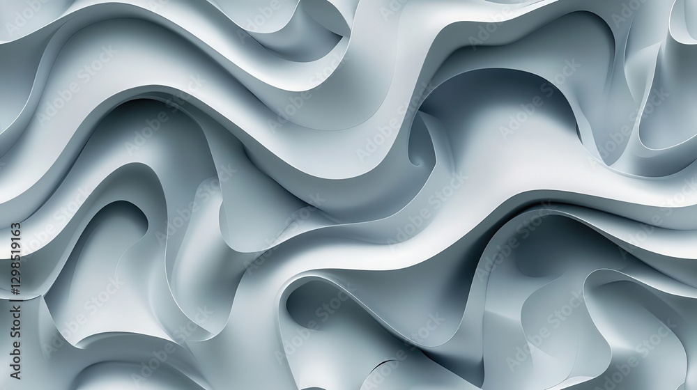 Dynamic Grey Abstract Background With Fluid Shapes Creating a Modern, Artistic Composition for Various Design Applications