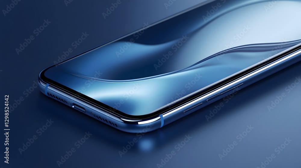 A close up view of a modern smartphone device A close up view of a modern smartphone device