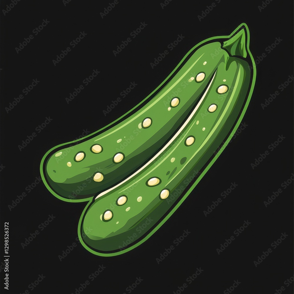 cucumber on a white background cucumber on a white background