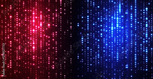 Wallpaper Mural Abstract Red And Blue Glowing Lights Background Torontodigital.ca