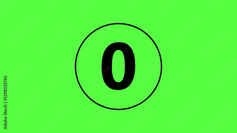 5 second countdown with downward swing effect. On isolated transparent background with alpha channel 5 second countdown with downward swing effect. On isolated transparent background with alpha channel