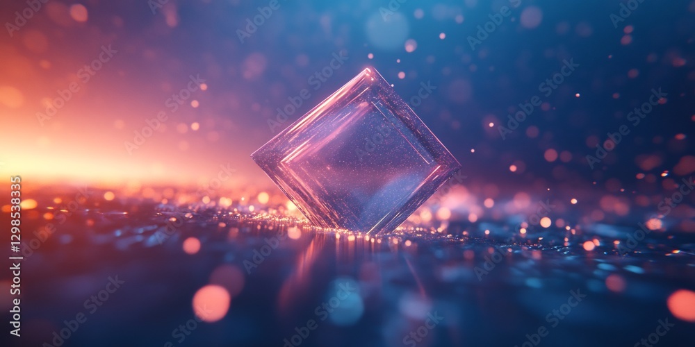 3D glass prism digital light beams futuristic --ar 2:1 3D glass prism digital light beams futuristic --ar 2:1