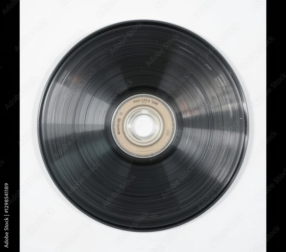 Fototapeta premium Close-up view of a vinyl record