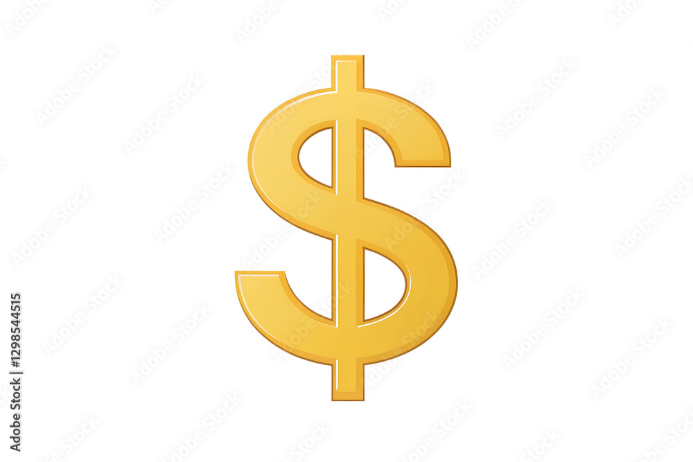 Minimalist Dollar Sign Icon in Flat Design Minimalist Dollar Sign Icon in Flat Design