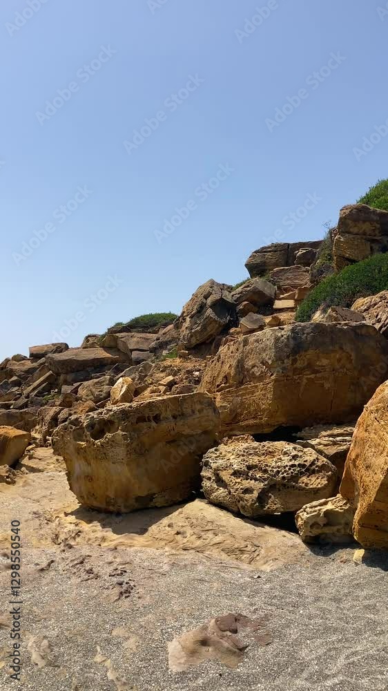 Breathtaking scenery of Cala Sardina Beach (Playa de Cala Sardina) in Andalusia, Spain Breathtaking scenery of Cala Sardina Beach (Playa de Cala Sardina) in Andalusia, Spain
