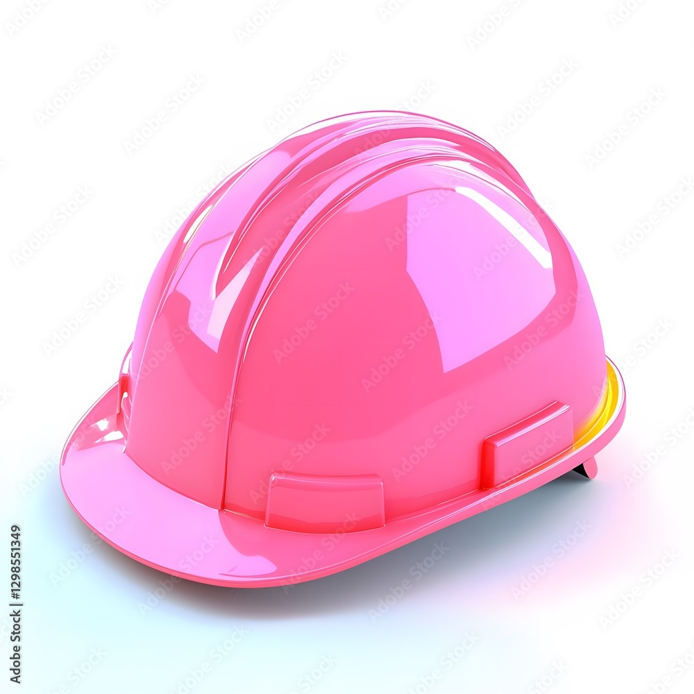 Fototapeta premium Construction safety gear worksite hard hat industrial environment close-up view safety awareness