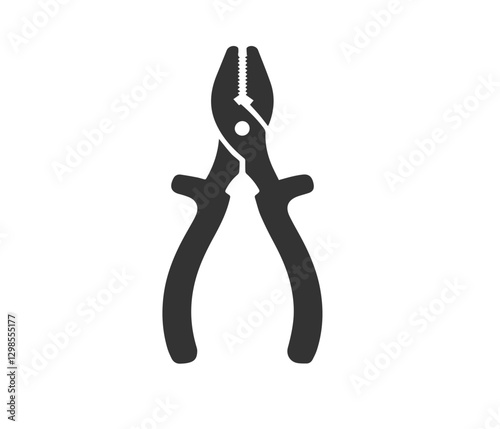 Simple Vector Illustration of a Pair of Pliers
