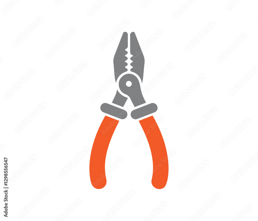 Simple Vector Illustration of a Pair of Pliers Simple Vector Illustration of a Pair of Pliers