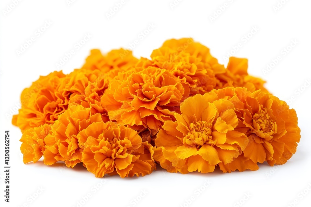 calendula flowers isolated on white background calendula flowers isolated on white background