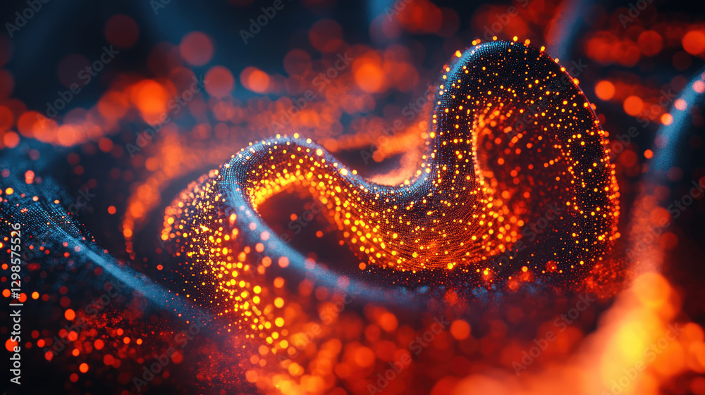 Digital abstract background. 3d rendering image. Techology futuristic illustration Digital abstract background. 3d rendering image. Techology futuristic illustration