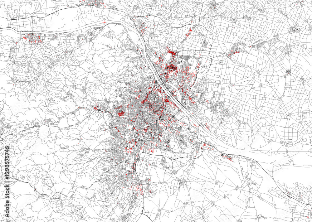 Ταπετσαρία Vienna City Map (Viyana Kent Haritası)