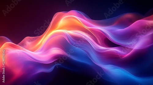 Wallpaper Mural Digital art fluid motion bright neon hues high resolution hd photo Torontodigital.ca