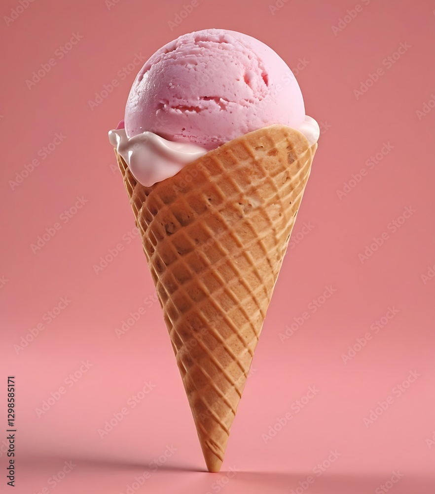 simple, smooth half ice cream ball in a cone, photorealistic, very detailed, sharp, front view,ice cream, snack, waffle, food, summer, refreshment, ice, cream, isolated, scoop, sugar,4 simple, smooth half ice cream ball in a cone, photorealistic, very detailed, sharp, front view,ice cream, snack, waffle, food, summer, refreshment, ice, cream, isolated, scoop, sugar,4