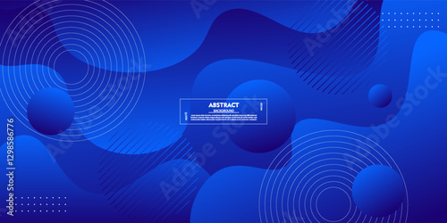 Abstract colorful blue fluid wave concept. Dynamic color fluid pattern element. Vector Eps10
