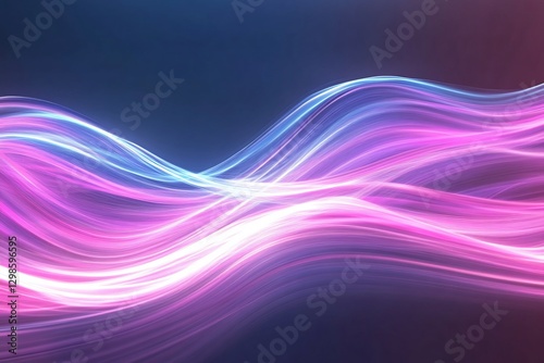 radiant cyber energy pulse expanding smooth abstract waves --ar 3:2
