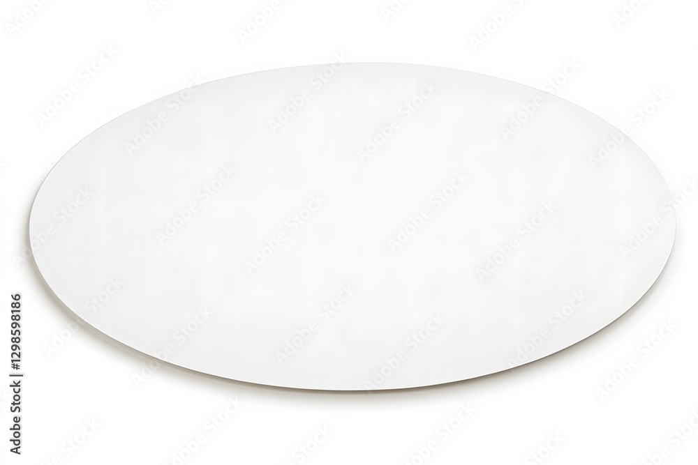 Blank White Round Circle Disc Mockup, Isolated, Plain Circular Cardboard Template Blank White Round Circle Disc Mockup, Isolated, Plain Circular Cardboard Template