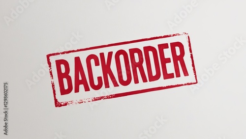 A bold red stamp with the word 