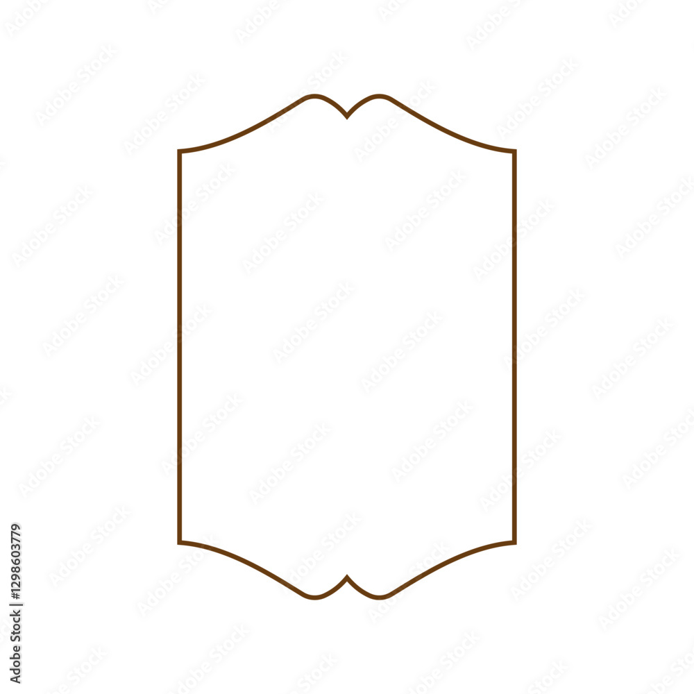 The frame is rectangular on a white background The frame is rectangular on a white background