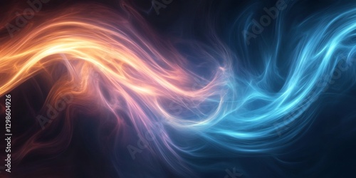 smooth liquid light swirl expanding abstract luminous fractal --ar 2:1