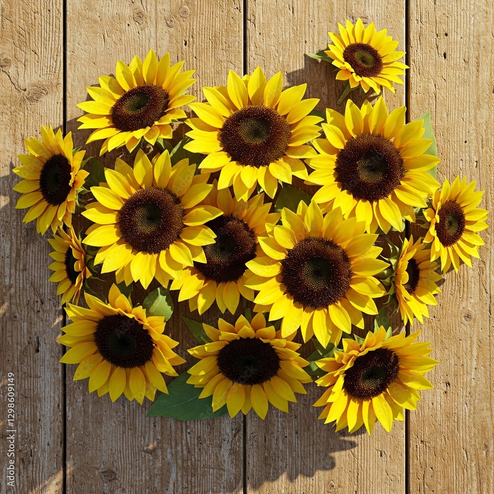 Obraz premium Colorful flowers and foliage background