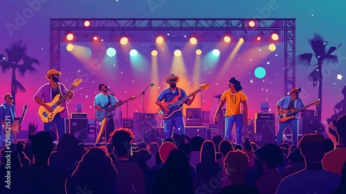 Passionate performances at outdoor music festivals