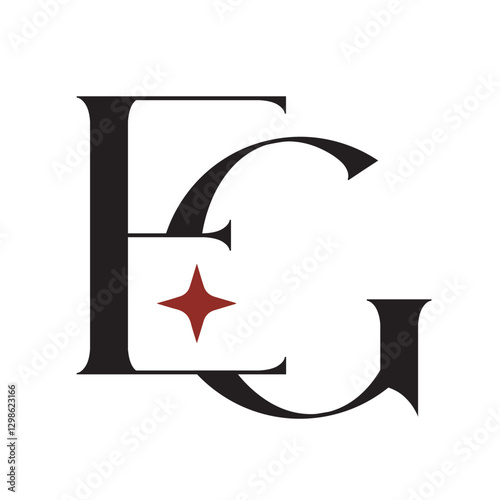 Initial EG or GE vector logo design for luxury and startup. 標誌設計, ロゴデザイン, Diseño de logotipo