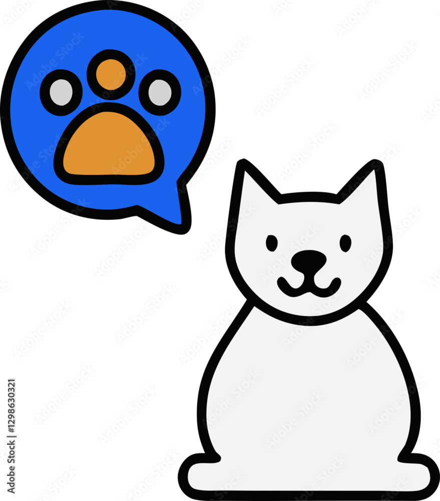 Obraz premium cute dog character