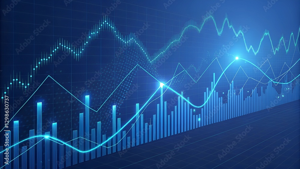 Abstract Financial Data Visualization Abstract Financial Data Visualization