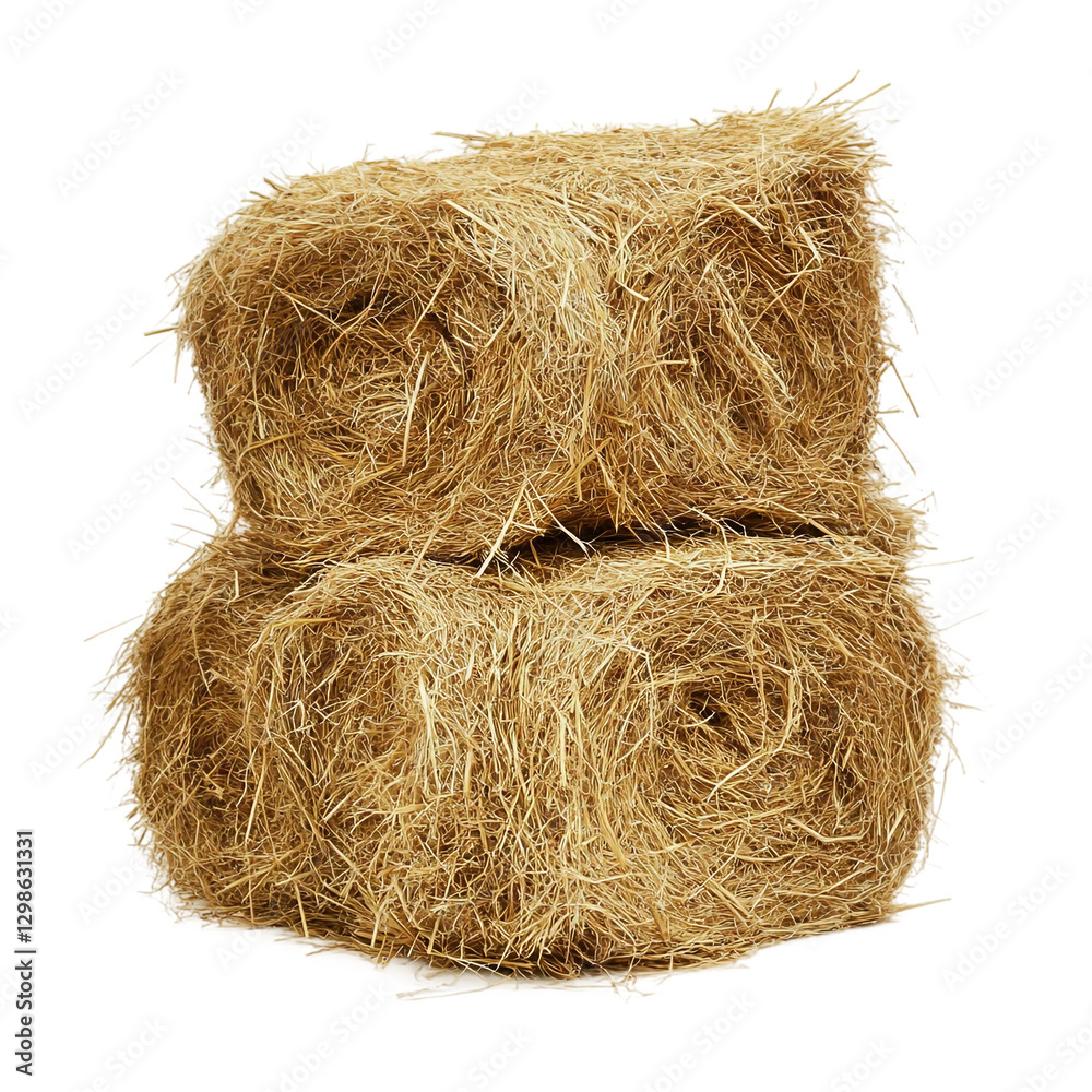 pile of hay isolated on transparent white background, clipping path. pile of hay isolated on transparent white background, clipping path.