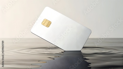 White Credit Card in Water