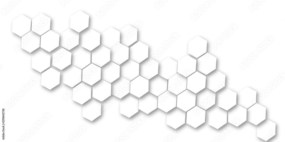 Abstract background hexagons Vector banner design.hexagon concept design abstract technology background. Hexagonal abstract 3d background.