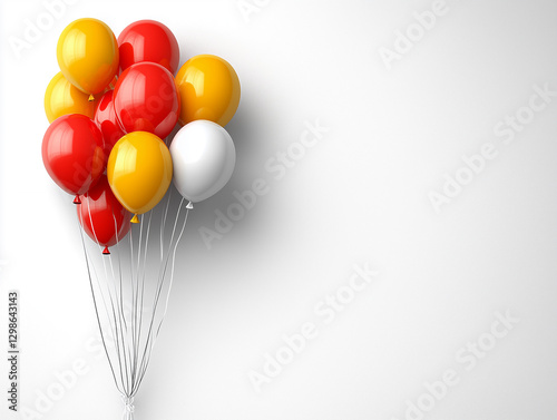 Festive image with balloons for celebration poster photo
